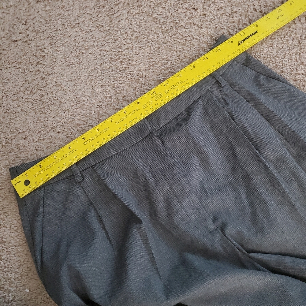 Express Gray Wide Leg Trouser Work Pant Slacks Women's Size 10 - Picture 5 of 12